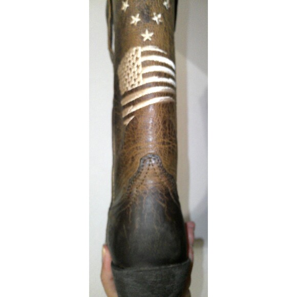 New NWT NIB Womens 6 Ariat Boot Western Distressed Heritage Liberty Leather Brow - Picture 7 of 7